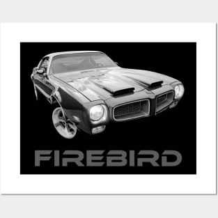 1971 Firebird B/W Posters and Art